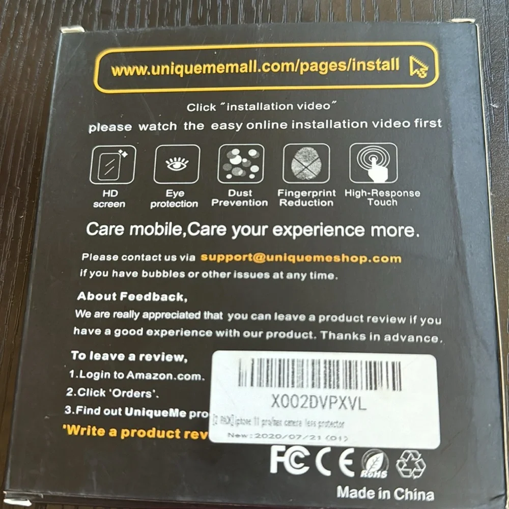 iPhone 11 Pro/Max 2 Pack Camera Lens Protector